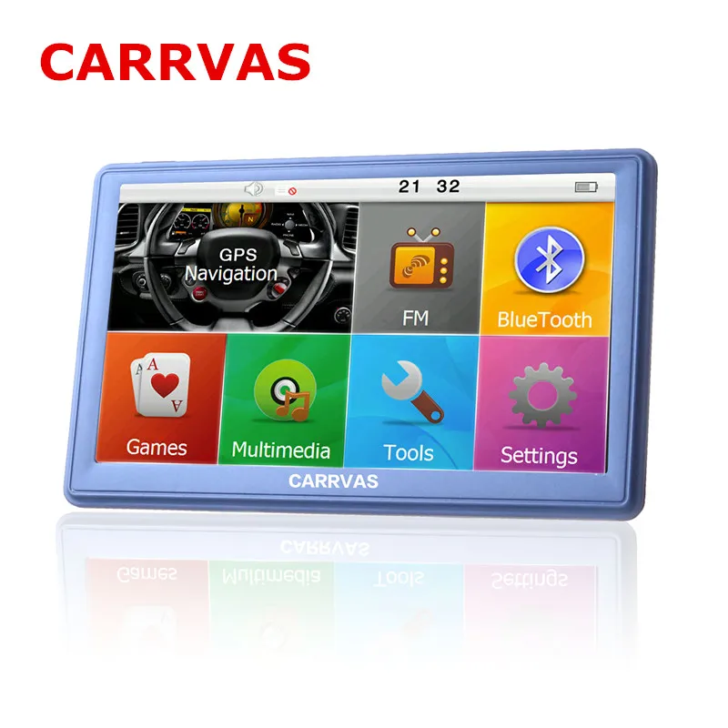 CARRVAS 7 дюймов емкостный экран Автомобильный GPS навигатор FM 8 Гб 256 м карта России