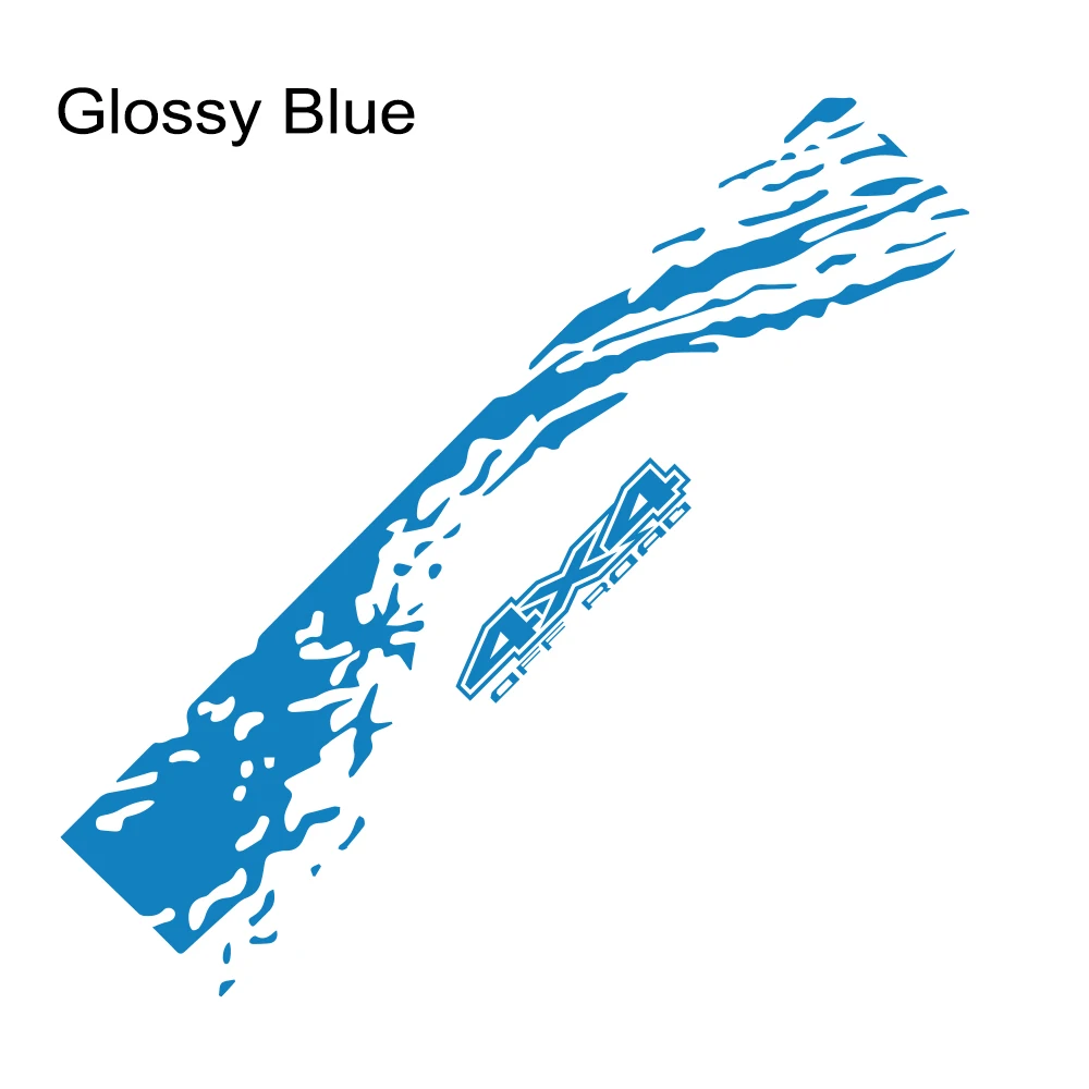 Glossy Blue Наклейки для автомобиля на задний багажник, авто, сделай сам, виниловая пленка, наклейки, тюнинг, автомобильные аксессуары, автомобили для Ford Ranger, внедорожный Универсальный пикап - Название цвета: Glossy Blue