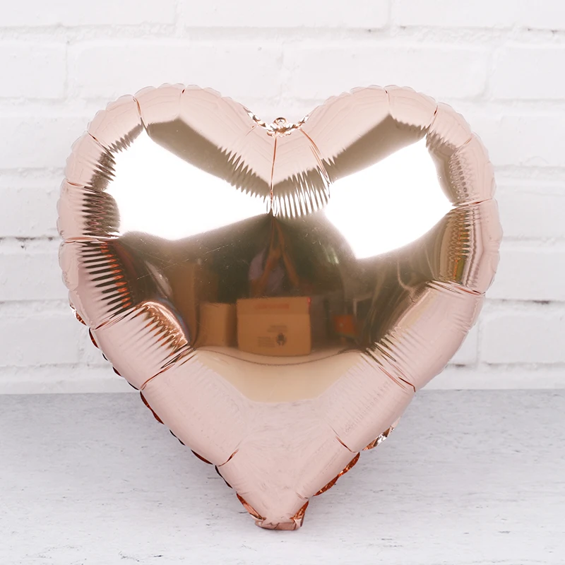 5pcs rose gold 5 шт., 18 дюймов, радужные шарики из фольги разных форм, украшения для дня рождения, Детские праздничные принадлежности для маленьких девочек, свадебные сувениры, воздушные шары - Цвет: 5pcs rose gold