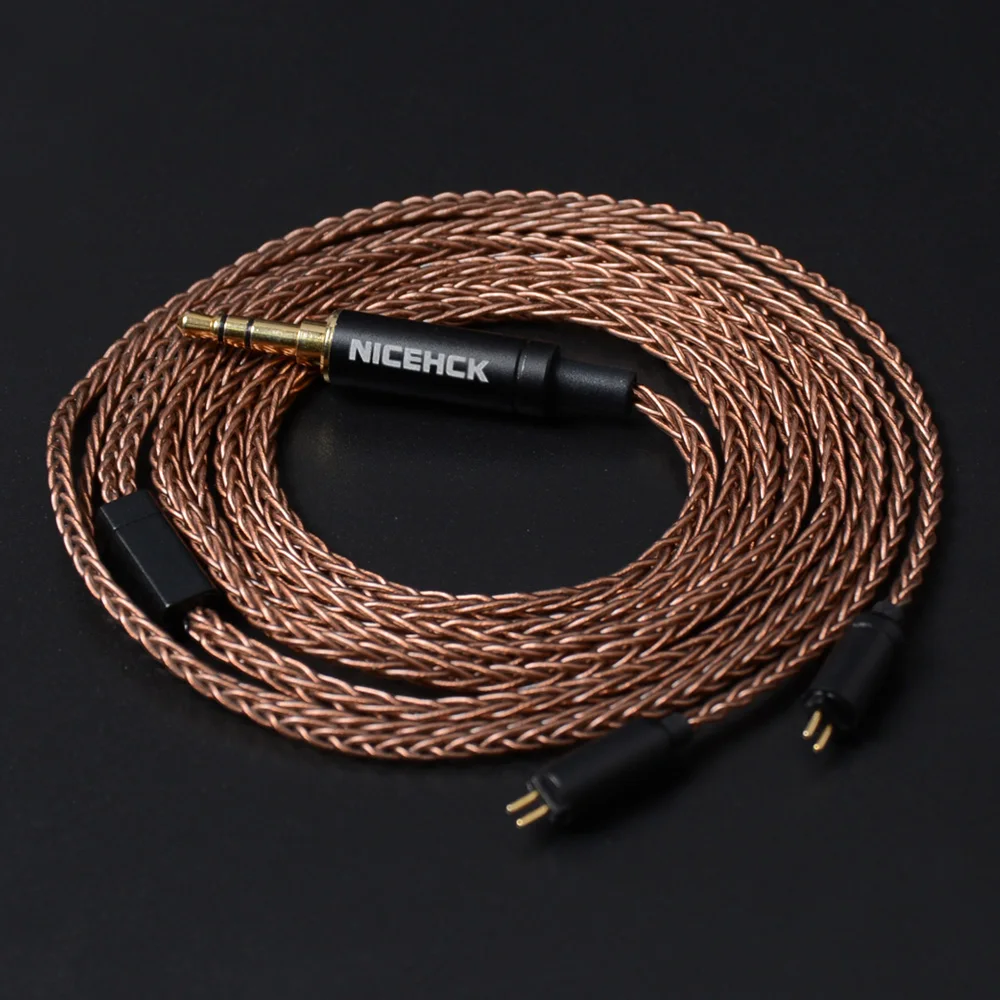 Nicehck 8 ядро 6N GC-OCC монокристаллической Медь кабель MMCX/2Pin 3,5/2,5/4,4 мм для съемки KZAS10 CCAC16 nicehck NX7/M6/EBX/F3
