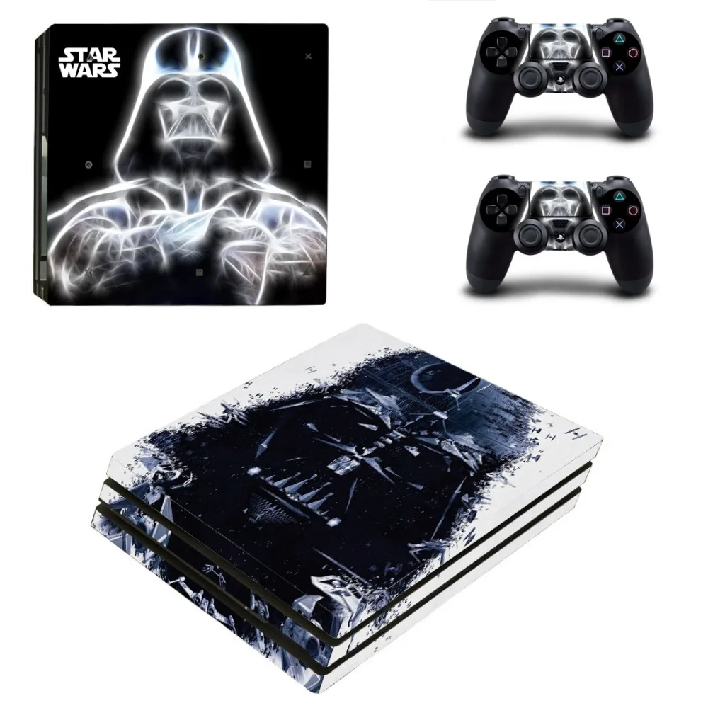 PS4 PRO наклейки с изображением из «Звездных Войн кожи для Playstation 4 Pro консоль контроллер скины наклейки геймпад протектор