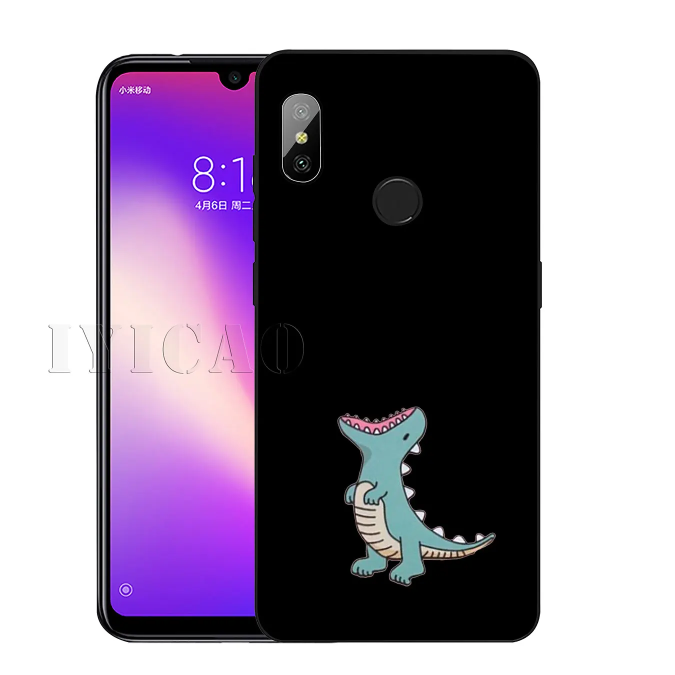 IYICAO Мягкий силиконовый чехол для телефона с динозавром единорогом Xiaomi Redmi K20 8A 7A 6A