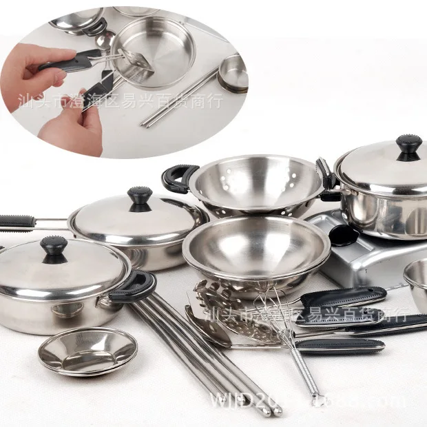 18 компл.. Для детей Нержавеющая сталь пособия по кулинарии инструменты играть