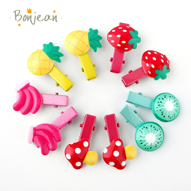 2 фото/Много фруктов ананас вечерние девочки заколки Клубника Дети ленты для