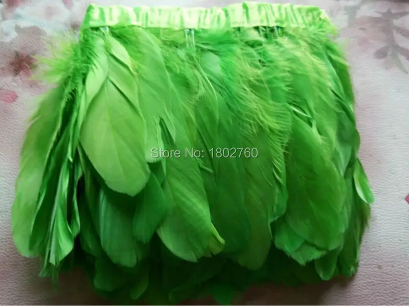 Лидер продаж отделка из гусиных перьев 2 ярда/партия окрашенное Настоящее