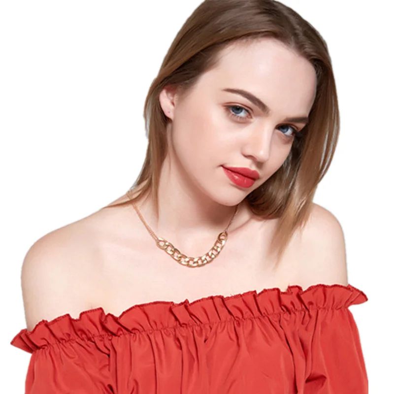 1 шт. модная простая универсальная Толстая крупная цепь в стиле панк чокер