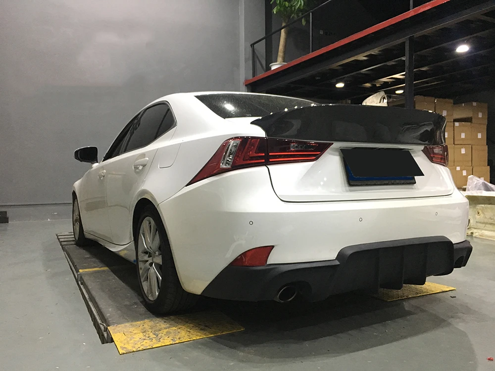 Для Lexus IS F седан IS200t IS250 IS300 IS350 2013- стайлинга автомобилей задний багажник спойлер крыло багажника для губ углеродного волокна/FRP