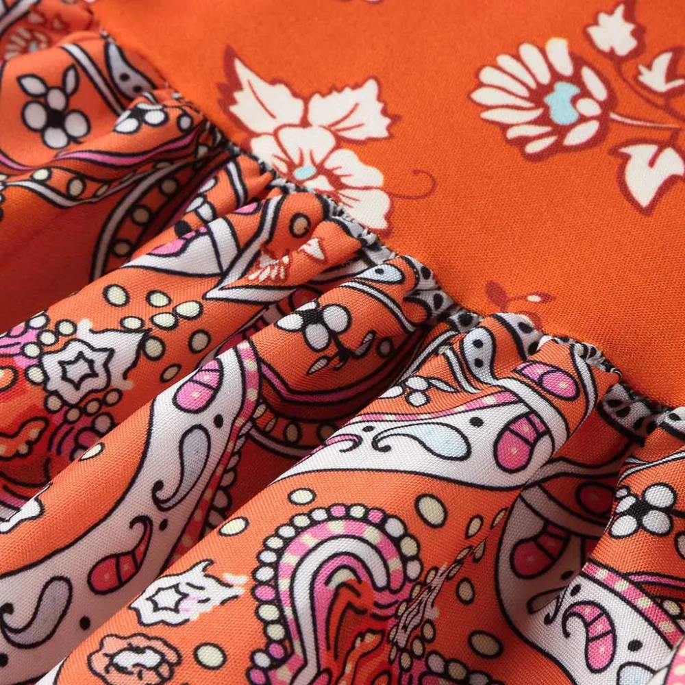 Платье летнее женское сексуальное Бохо повседневное с высокой талией Богемия