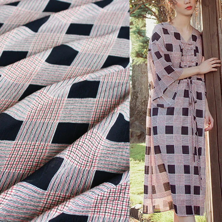 Классическое синее красное Полосатое шифоновое платье JaneYU с принтом рубашка |