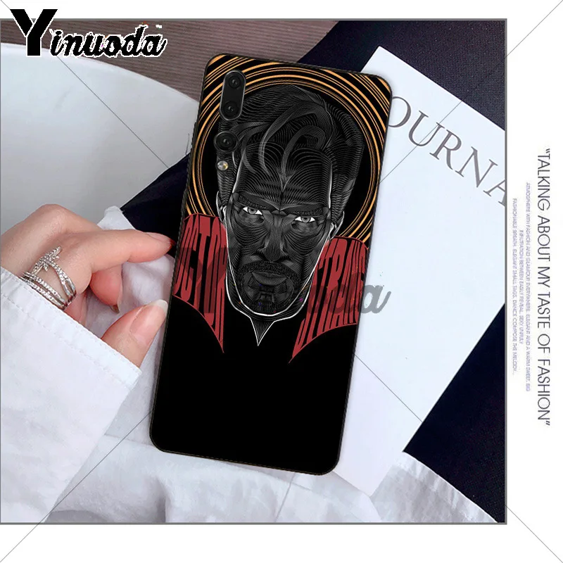Yinuoda Marvel Doctor Strange мягкий черный чехол для телефона Huawei P10 plus 20 pro P20 lite mate9 10 honor view10 |