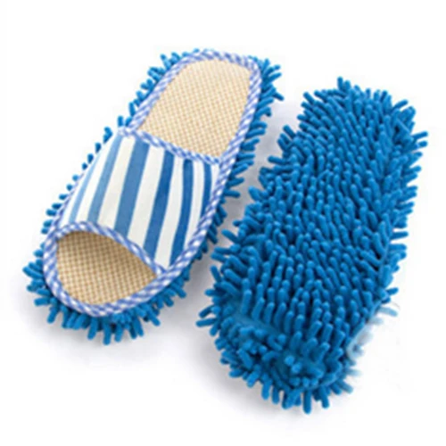 UESH-Pair домашние тапочки для полировки пола Уборка Пыли обувь ног швабра (розовый) |