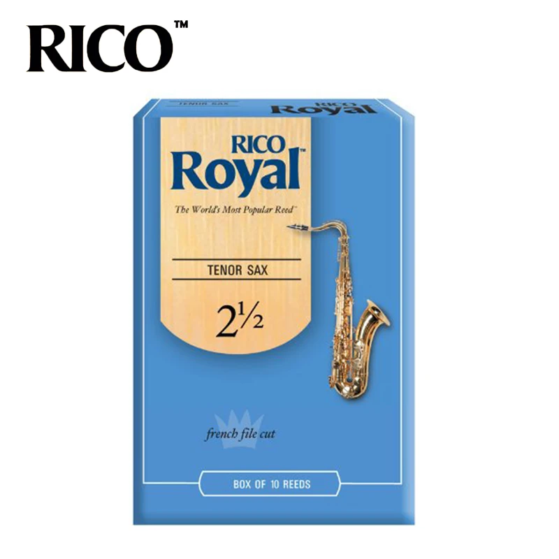 RICO Royal Bb трости для кларнета, сила#1,5#2,0#2,5#3,0, 10-pack синяя коробка из 10 с подарком