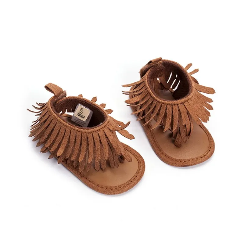 Детские босоножки с бахромой и мягкой подошвой 0 12 м|sandals infant|baby shoesbaby sandals girls |