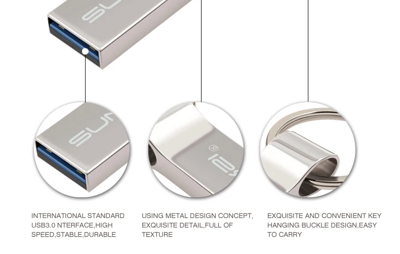 Suntrsi флеш-накопитель 8 ГБ 16 ГБ 32 ГБ USB флеш-накопитель Водонепроницаемая USB флешка 64 Гб 128 ГБ Флешка usb 3,0 брелок для ключей USB Flash высокая скорость