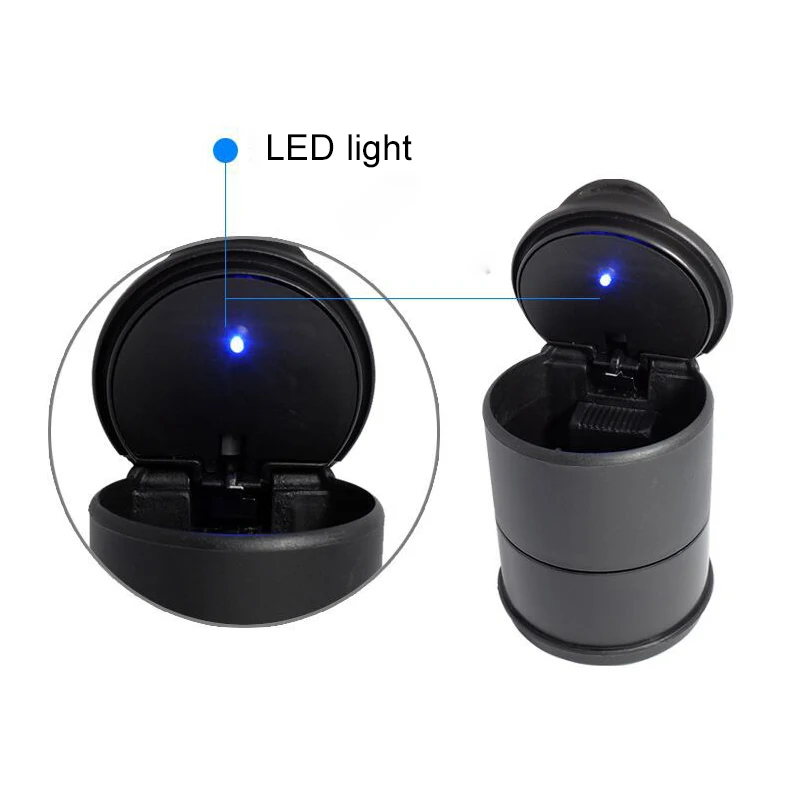 1 шт. автомобильная пепельница портативная светодиодный няя светодиодная