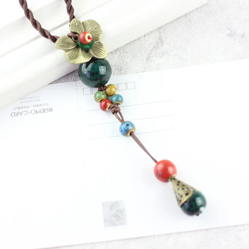 Весеннее украшение ожерелье Длинный Свитер Цепочка Женская одежда повесить