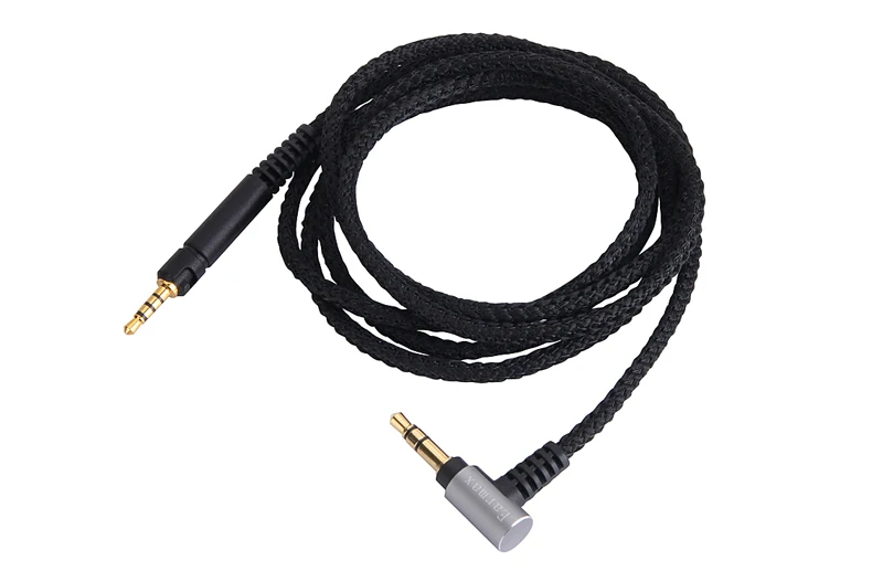 Черный Сменный нейлоновый аудиокабель для студийных наушников KRK KNS8400 KNS6400 AKG K361 |