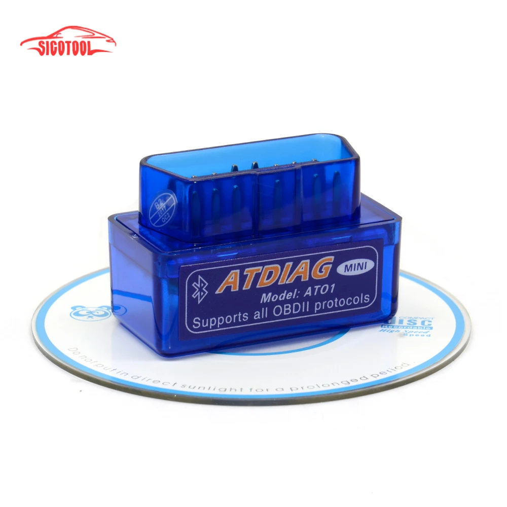 Мини V2.1 ELM327 OBD2 считыватель кода сканирующий инструмент Bluetooth интерфейс Автомобильный сканер