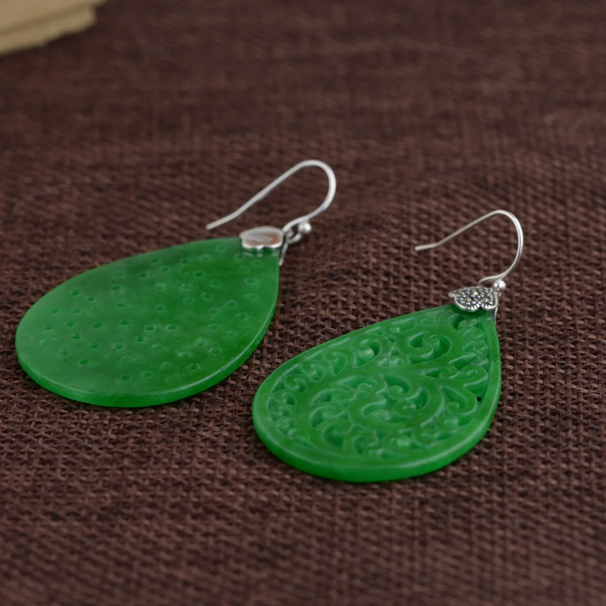 Серьги из серебра 925 пробы с изображением Королевского оленя оптом красивые