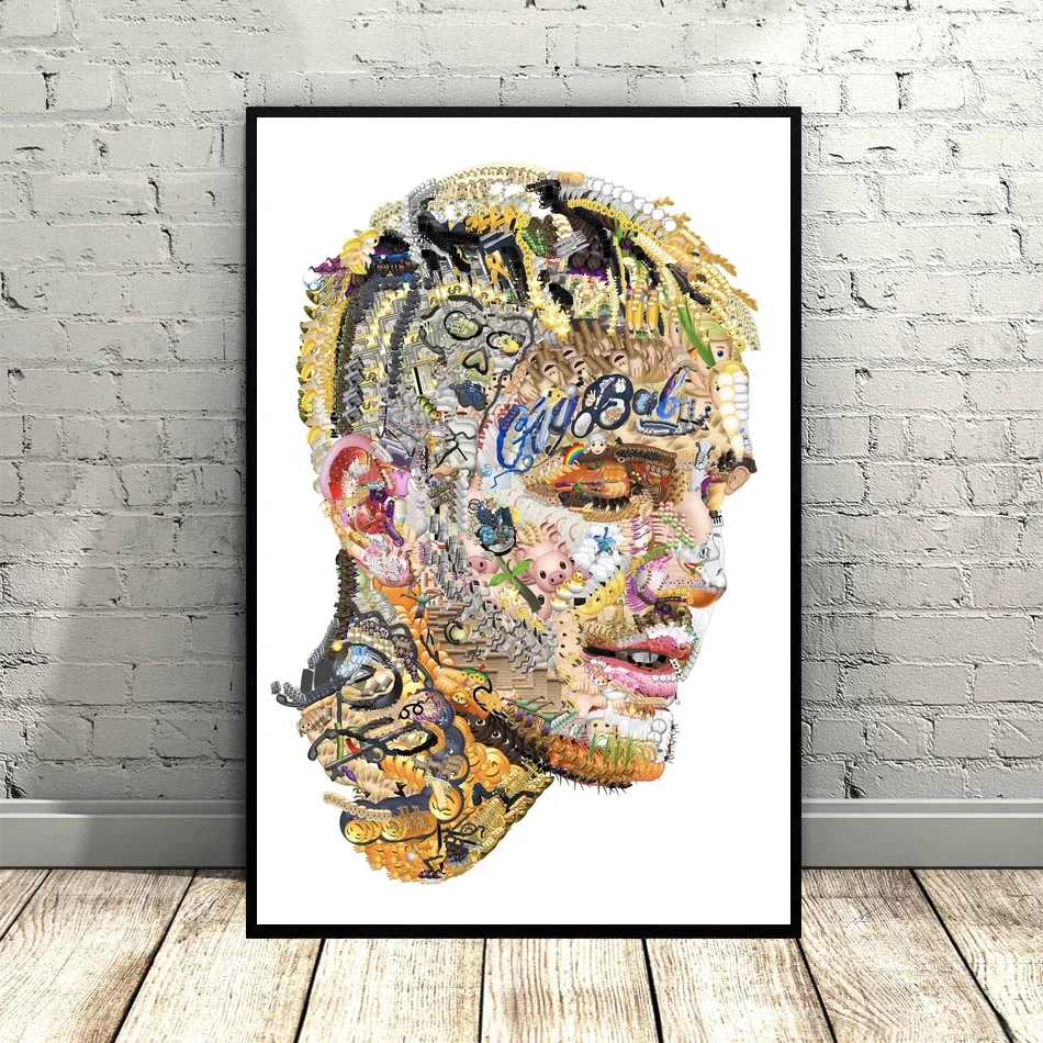 Художественный шелковый постер Lil Peep музыкальный настенные картины для гостиной