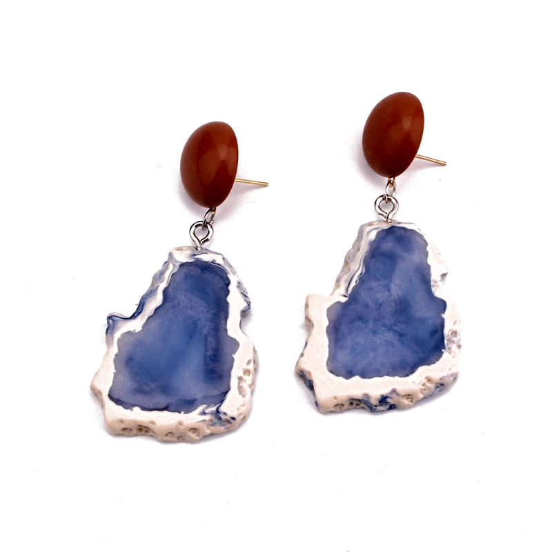 Уникальные полимерные висячие серьги Dayoff изысканные женские Украшения