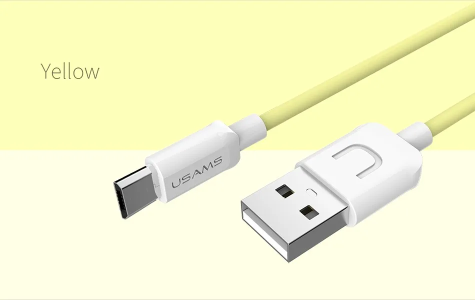 Micro USB кабель для Android, USAMS быстрое зарядное устройство USB кабель для samsung Xiaomi LG Microusb данных синхронизировать мобильный телефон зарядный кабель