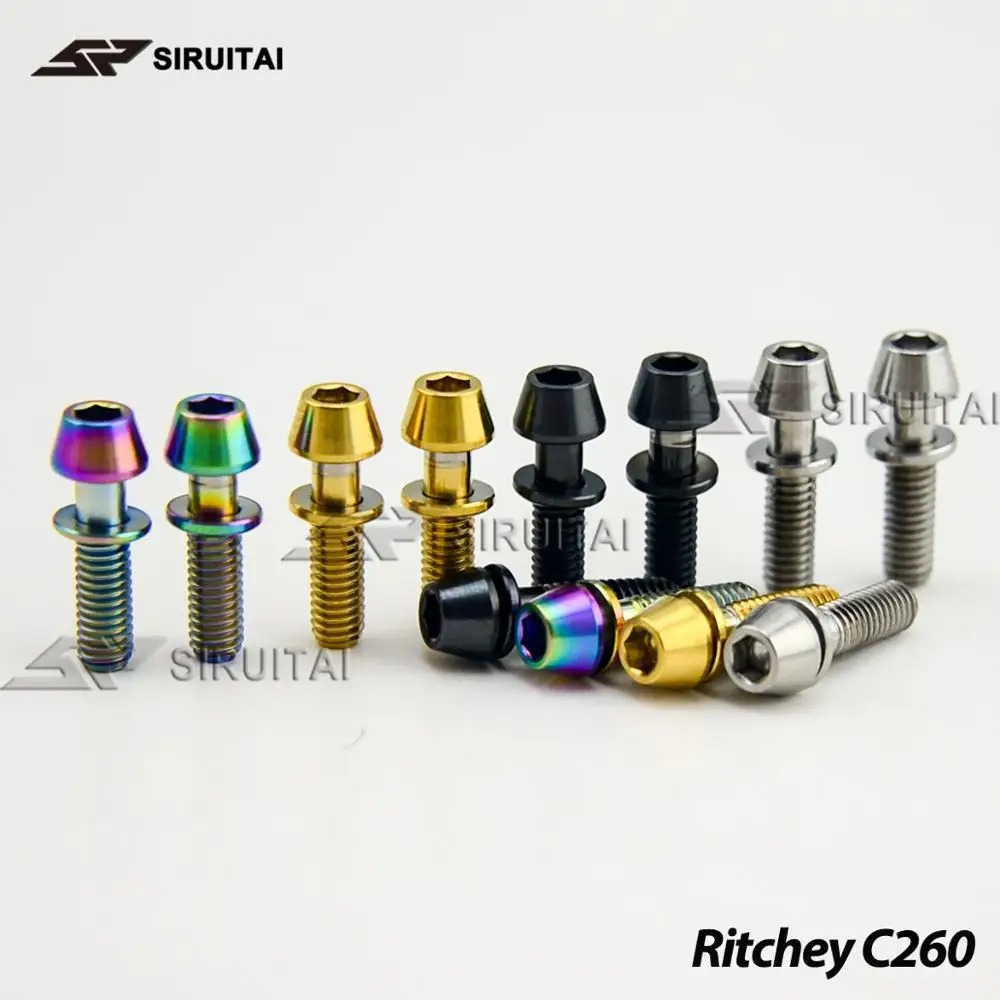 Титановый болт конус колпачки шайба Alan six Ritchey C260 велосипед шейный болт 7 шт