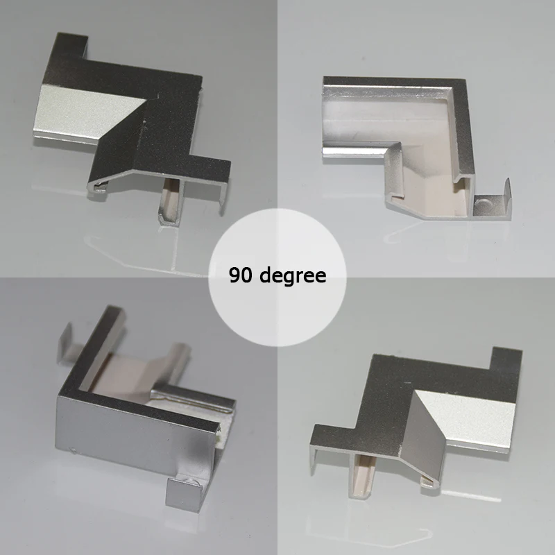 Аксессуары для светодиодных алюминиевых профилей 10 шт. прямой соединитель