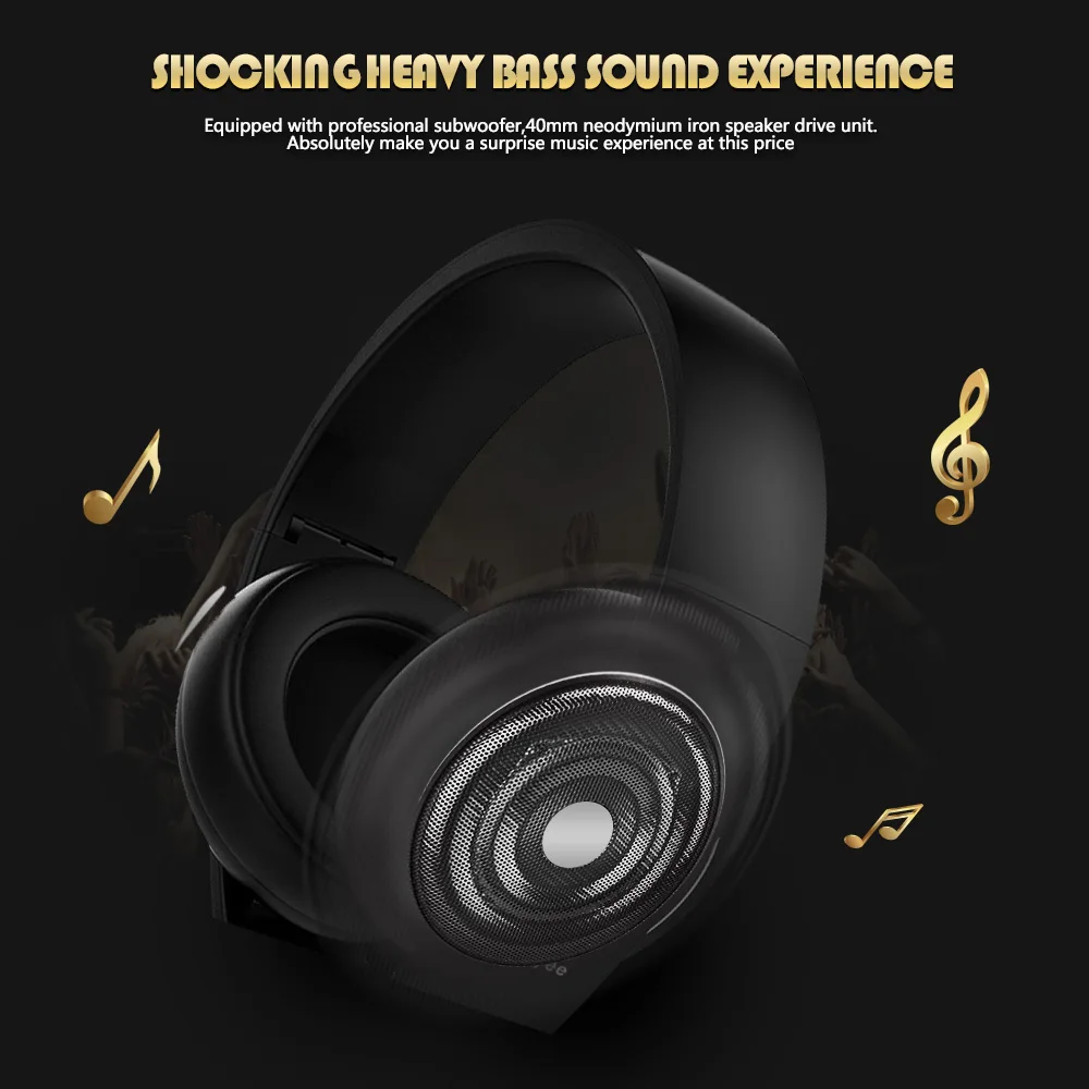 Hi-Fi беспроводные Bluetooth наушники стерео микрофон удобные мягкие наушники гарнитура бас чистый звук игры Спорт черный красный