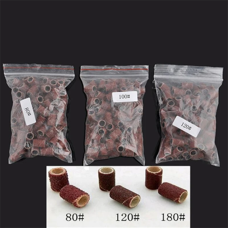 100 штук 80 ''/ 120''/ 180 ''кольцо для полировки ногтей | Красота и здоровье