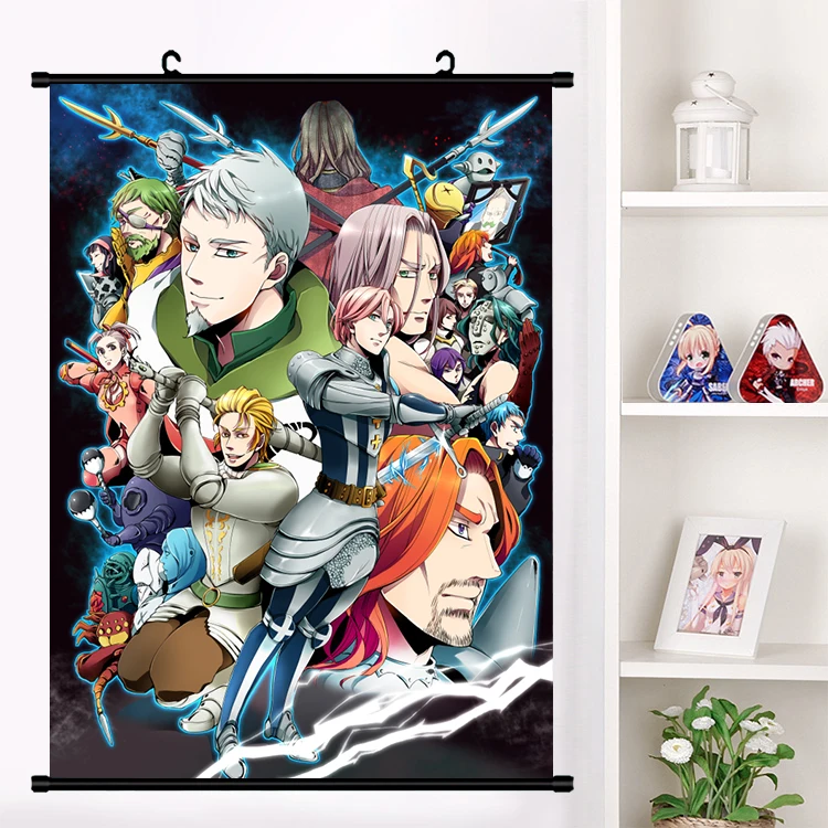 Аниме семь мертвых грехов грех нананацу no Taizai Meliodas настенные свитки плакат настенные подвесные плакаты коллекция домашнего декора