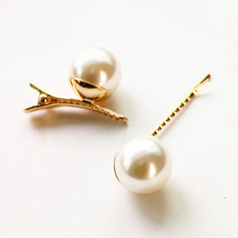 Заколка для волос с большим жемчугом украшение JWD56| |