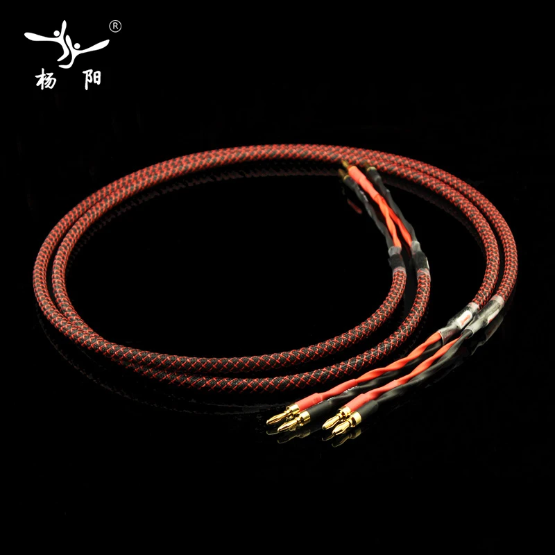 YYAUDIO 1 пара HiFi 2 банан к динамик кабель/Canare 4S8 аудио кабель для усилителя м/1 5 м/2 м/3