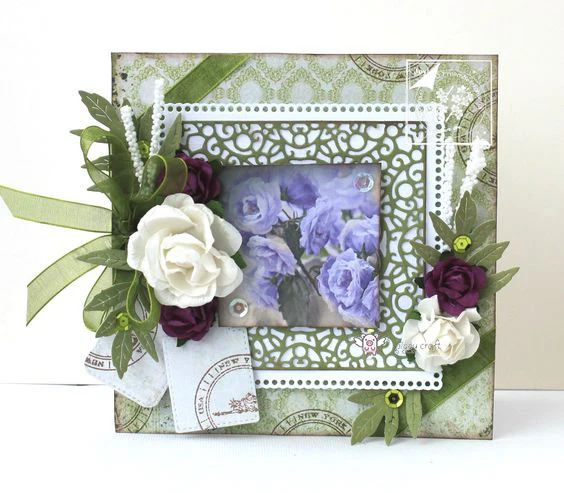 Металлические Вырубные штампы форма для вырезания 2 шт. кружевная квадратная