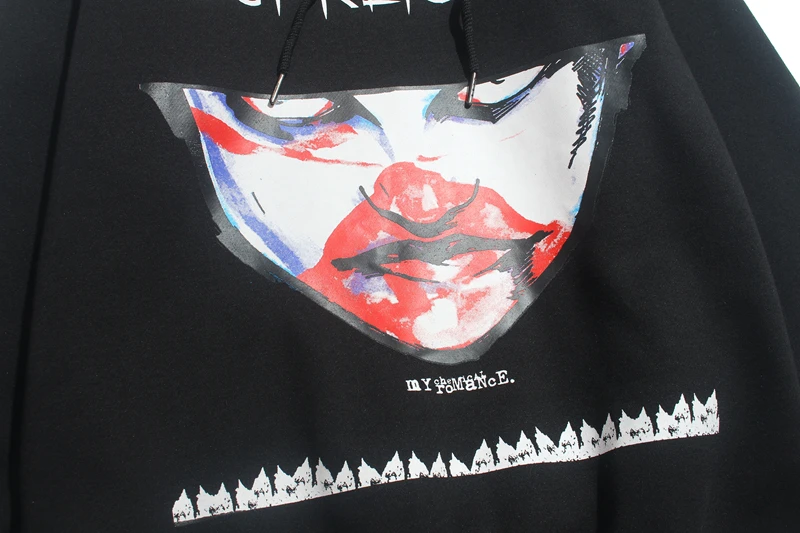 JIN JUE LES Top Brand Hoodies Sweatshirts Hip Hop Men Women Characters Funny Terror Hooded 3D Print Letters | Мужская одежда