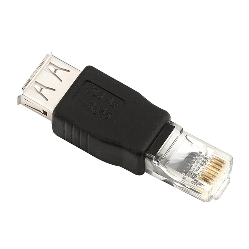 USB тип A 2 0 разъем для Ethernet штекер адаптер преобразователь QJY99 | Компьютеры и офис
