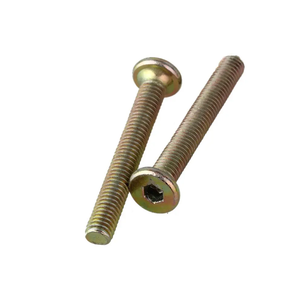 45 мм бронза углеродистая сталь оцинкованная M6 Плоская Круглая головка