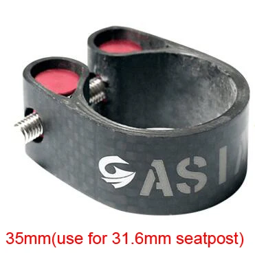 35mm Новейший светильник ASIACOM горный и шоссейный велосипед матовый 3 к полный карбоновый зажим для сидения велосипеда MTB велосипеда углеродный зажим для сидения части - Цвет: 35mm
