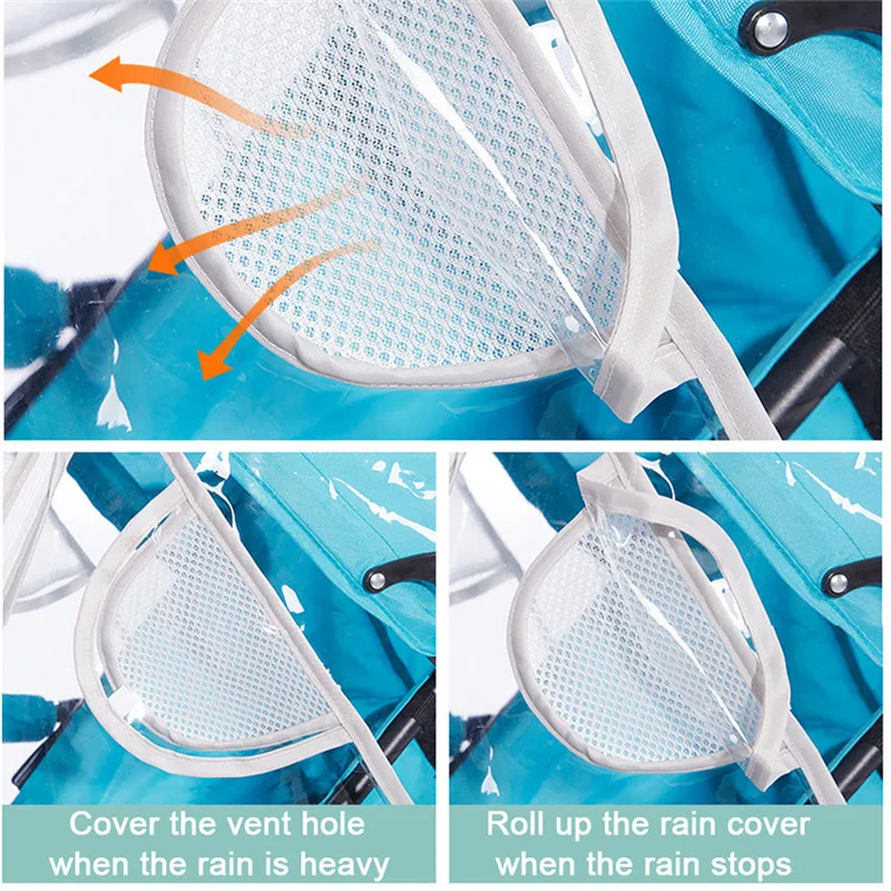 Водонепроницаемый дождевик для детской коляски аксессуары прозрачный