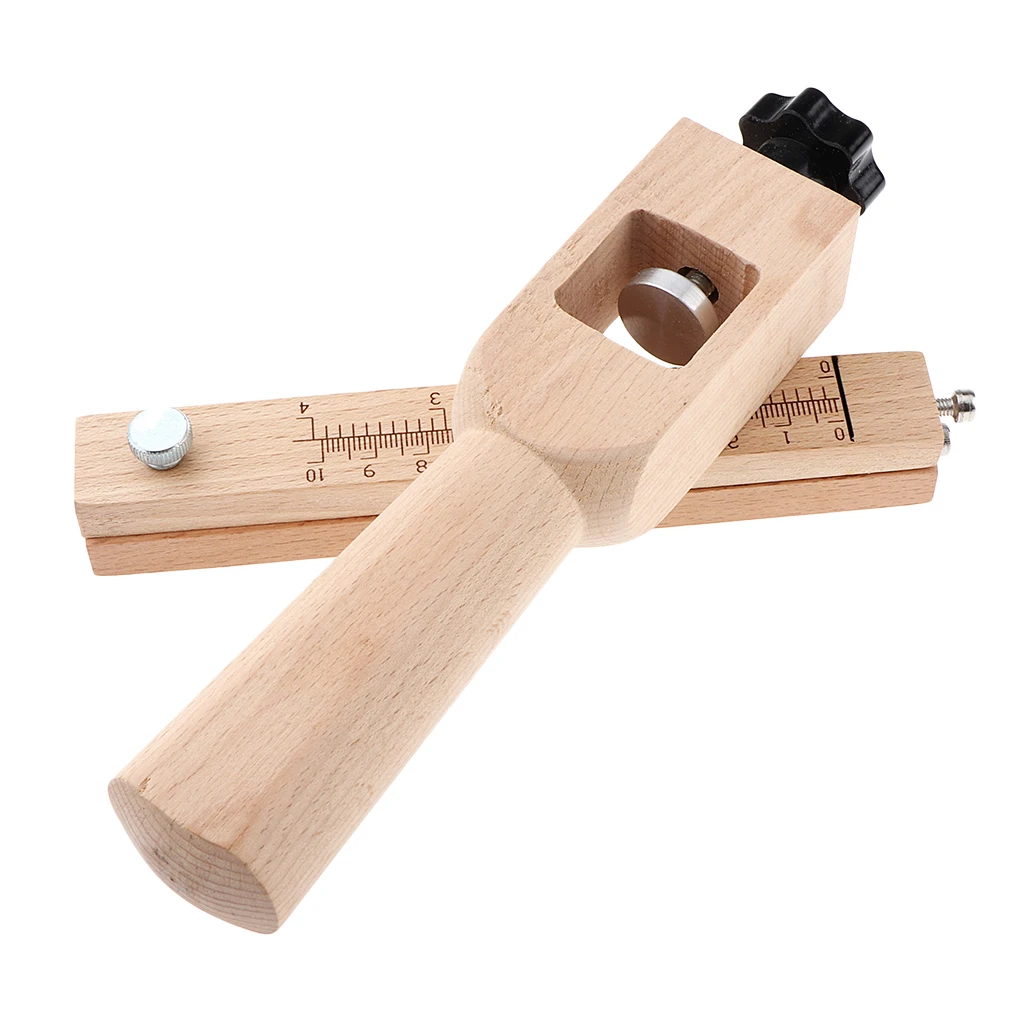 Adjustable Belt Leather Cutter Strap Craft Cutting Tool Unfinished Wood Handle | Дом и сад