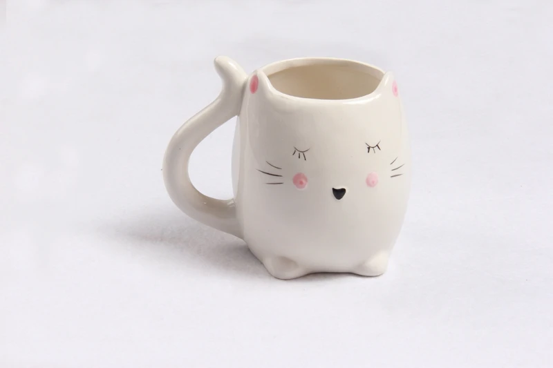 Керамическая Милая Кошка Кружки Кофе Чай Молоко чашки с животными ручкой 400 мл
