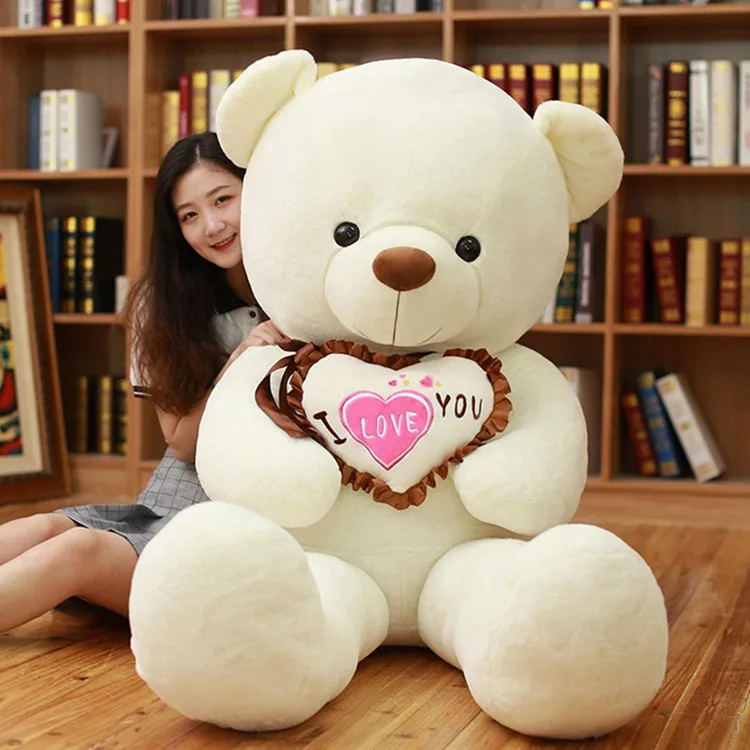 

huge 160cm hug bear plush toy heart" i love you " teddy bear soft doll sleeping pillow toy birthday gift d0188