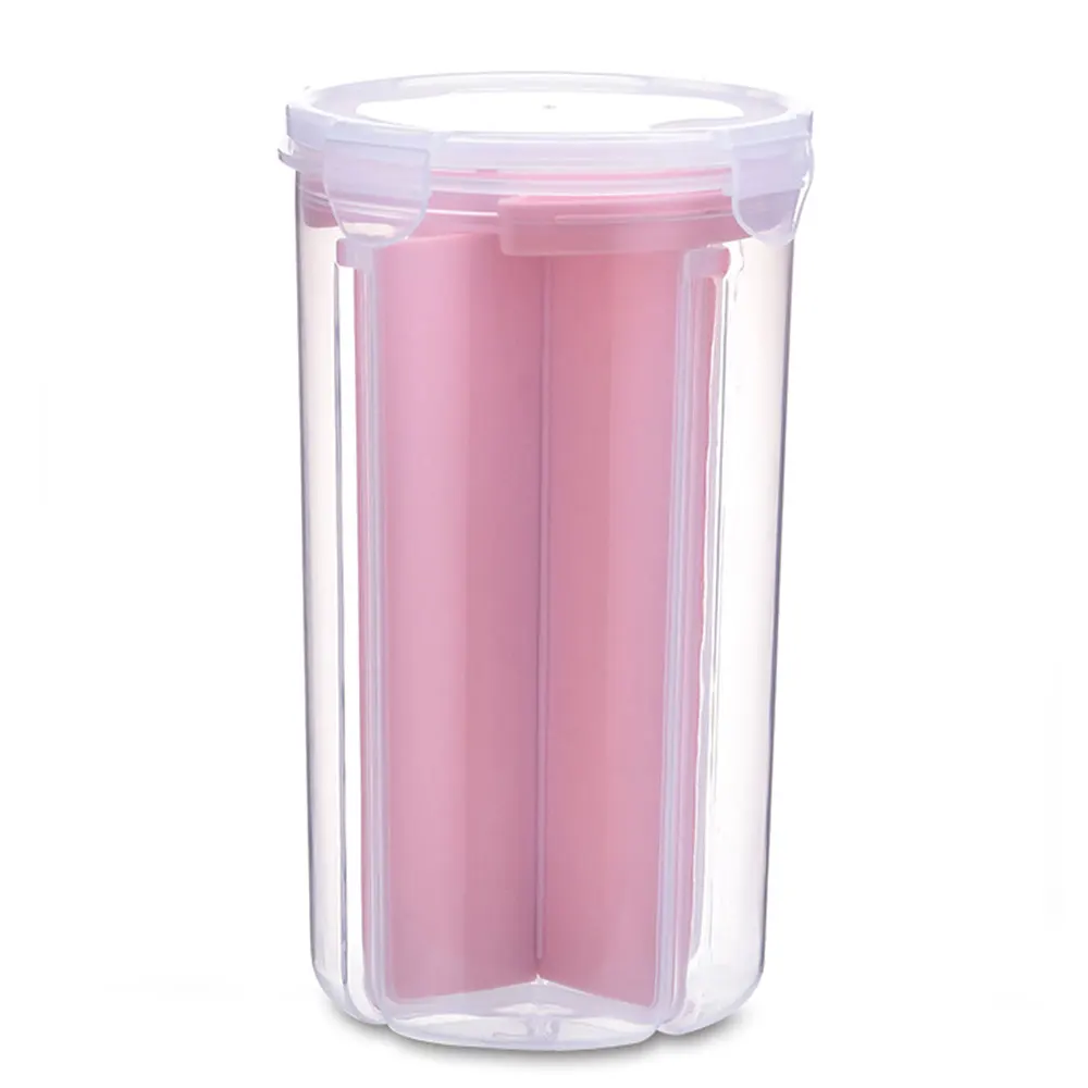 nordic pink Контейнер для хранения 2,1-3L контейнер для холодильника кухня зерно коллекция Риса контейнер свежий ХРАНЕНИЕ Сбор танк контейнер коробка плотно - Цвет: nordic pink