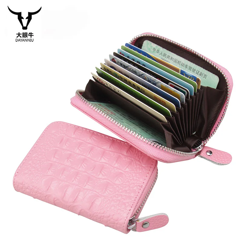 Чехол для карт из натуральной кожи аллигатора женщин чехол визиток повседневный