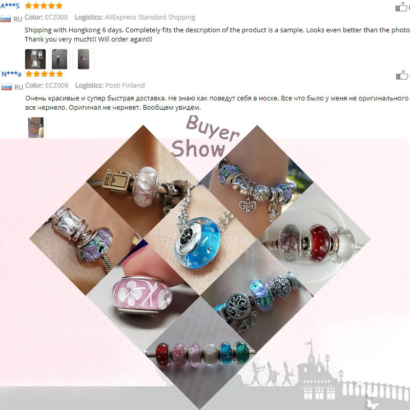 Горячая DIY Шарм 925 пробы серебро Perles европейские стеклянные бусины муранские бусины подходят для изготовления ювелирных изделий ECZ004