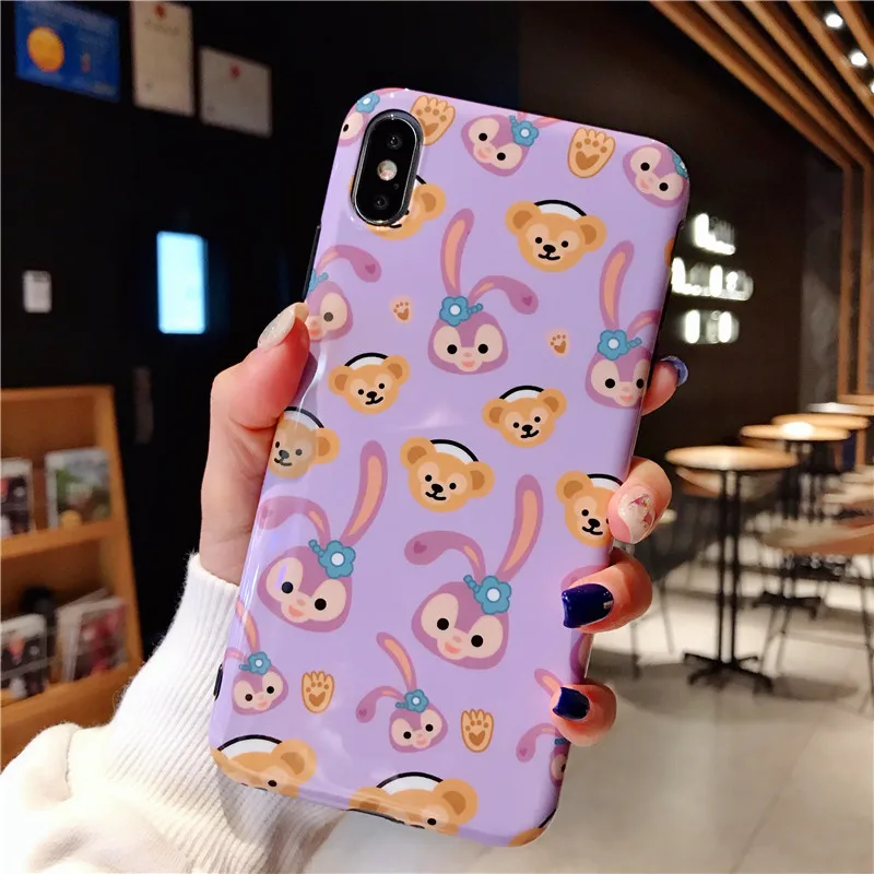 Cartoon Pink Duffy ShellieMay Anime Gelatoni StellaLou Coque Case for iPhone 11 pro X XR XSMAX 7 8 6 Plus Cute Alice Phone Cover |