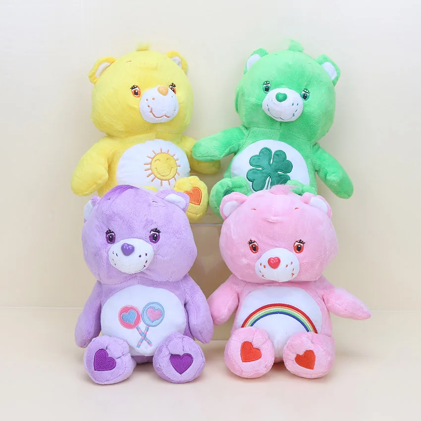 30 см Kawaii Плюшевые игрушки-животные Care Bears мягкая плюшевая с наполнителем куклы игрушка чучело медведя в entense медведь кукла подарок на день рождения - Цвет: 4pcs color bear