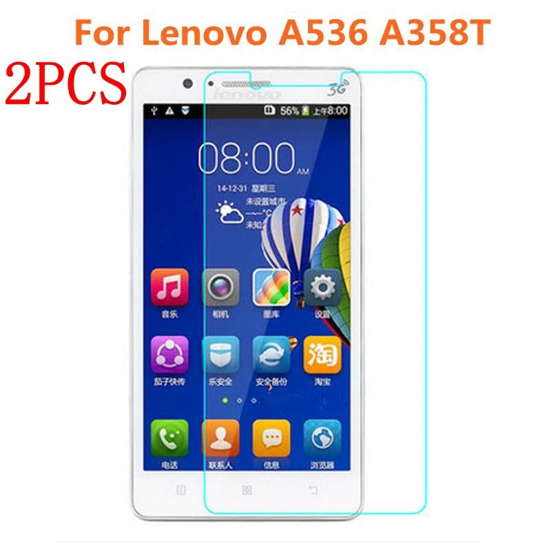 Оригинальное закаленное стекло для Lenovo A536 2 шт. защитная пленка экрана A358T