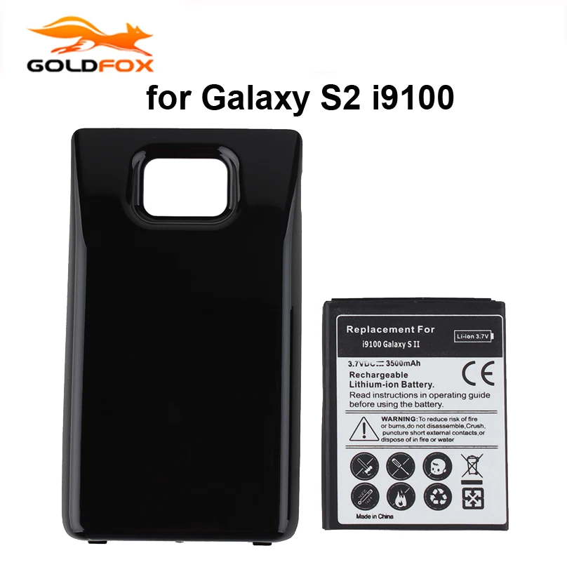 Батарея телефона для Samsung Galaxy S2 I9100 I9103 I9105 батарея 3500mAh запасная расширенная