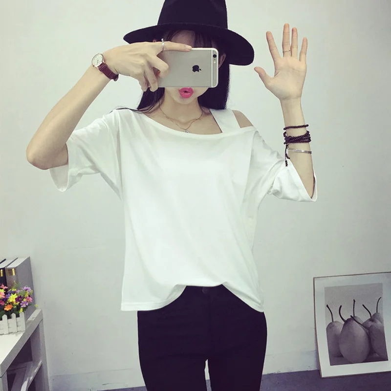 Рубашка с коротким рукавом в Корейском стиле женская летняя футболка | Женская